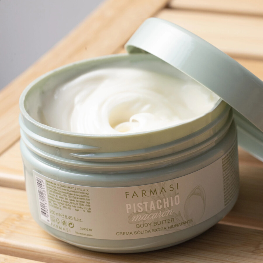 pistachio macaron body butter